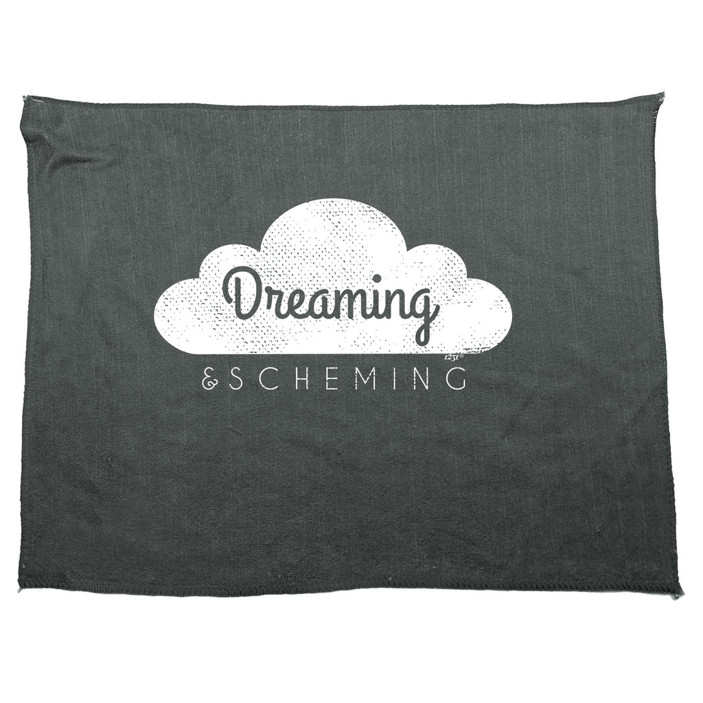 Dreaming And Scheming - Funny Novelty Gym Sports Microfiber Towel