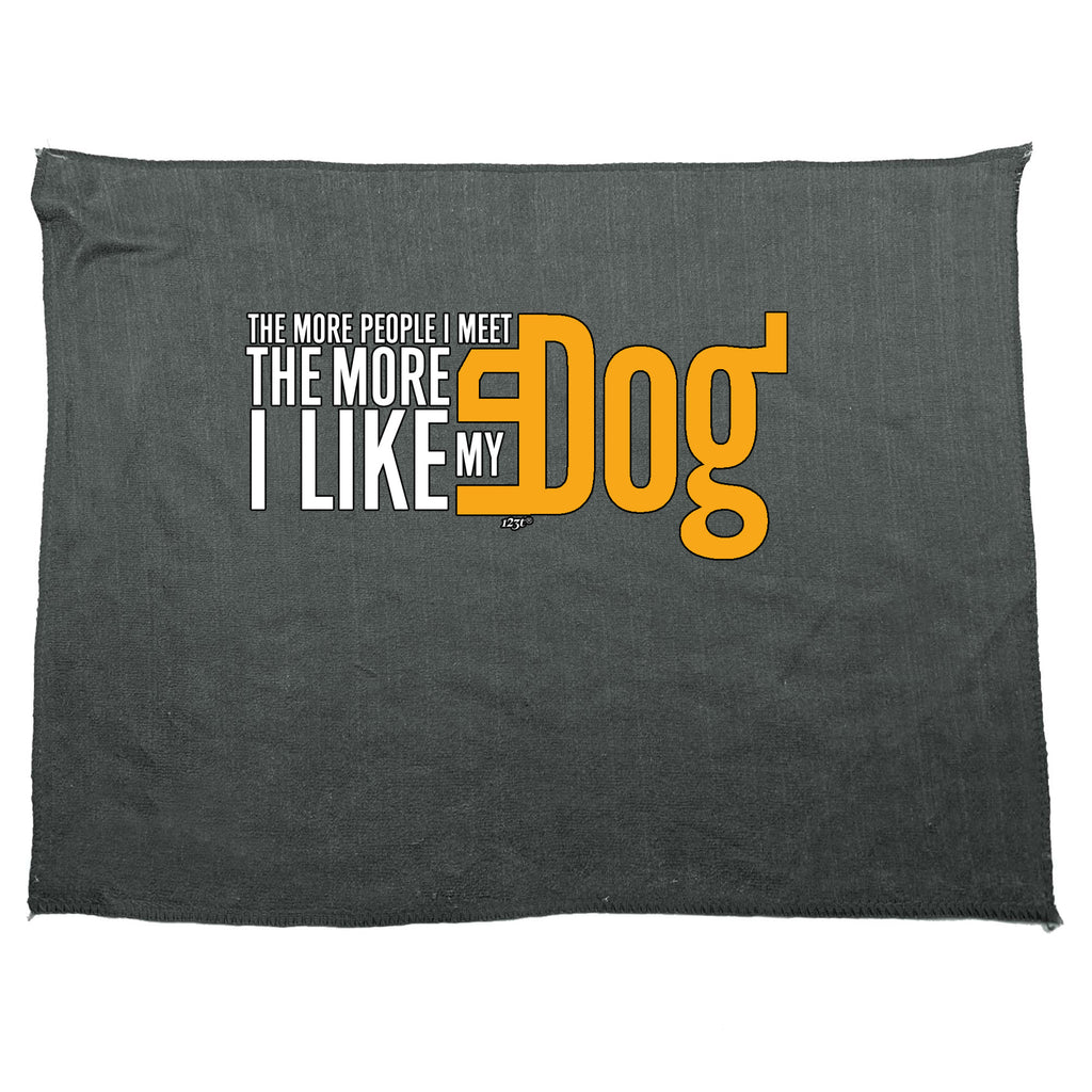 More Love My Dog - Funny Novelty Gym Sports Microfiber Towel