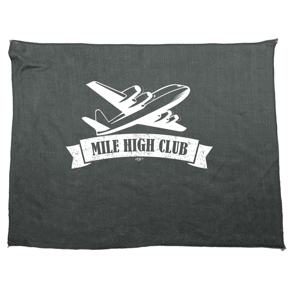 Mile High Club Plane - Funny Novelty Gym Sports Microfiber Towel