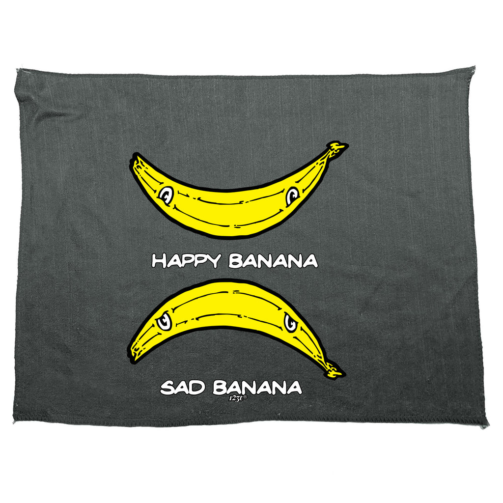 Happy Banana Sad Banana - Funny Novelty Gym Sports Microfiber Towel