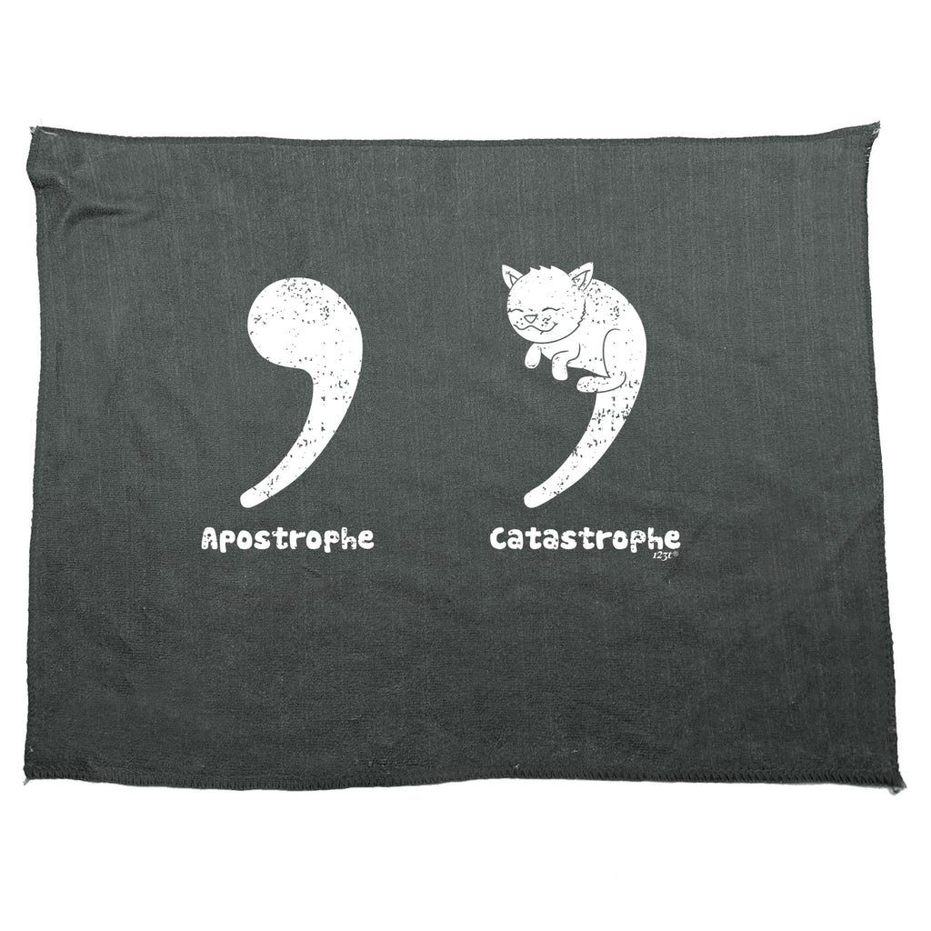 Apostrophe Catastrophe - Funny Novelty Gym Sports Microfiber Towel