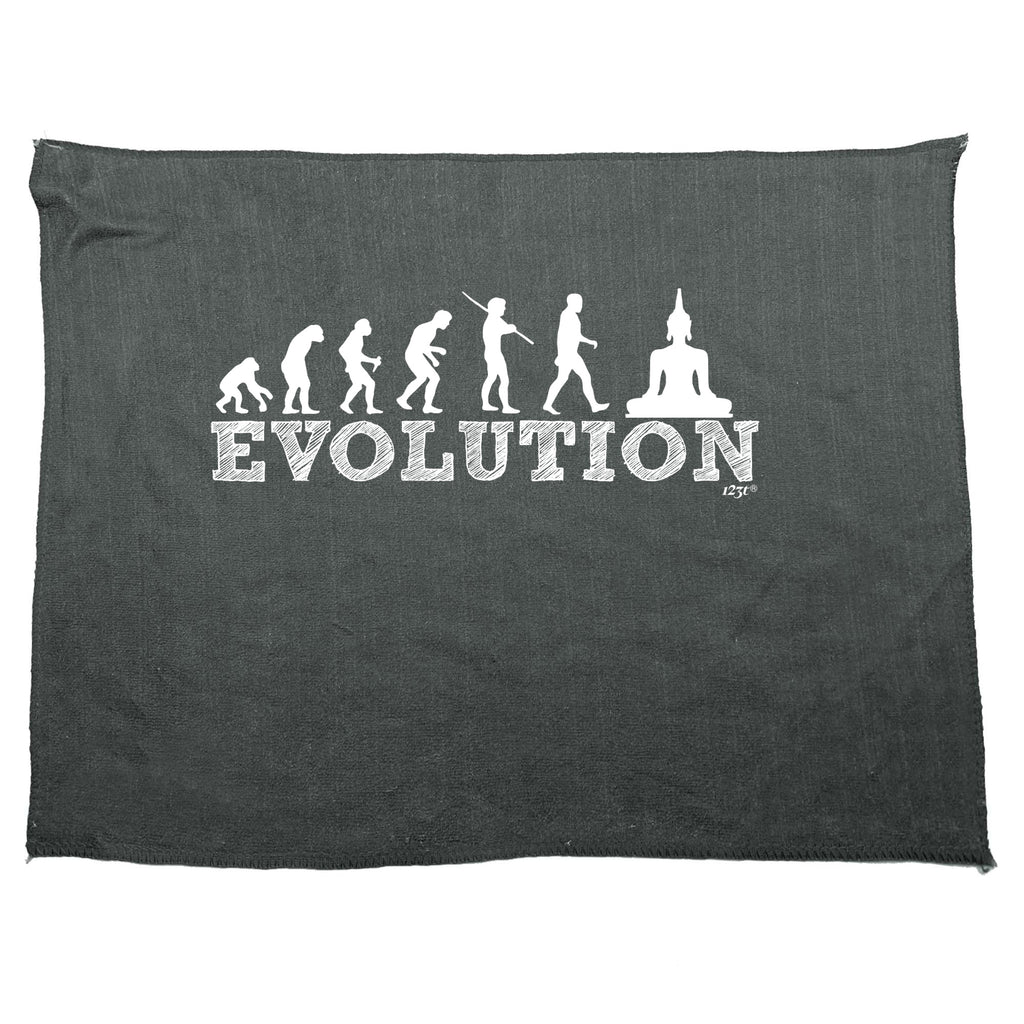 Evolution Buddha - Funny Novelty Gym Sports Microfiber Towel