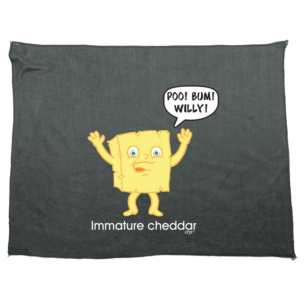 Immature Chedder - Funny Novelty Gym Sports Microfiber Towel