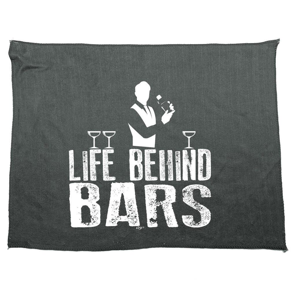 Life Behind Bars Barman - Funny Novelty Gym Sports Microfiber Towel