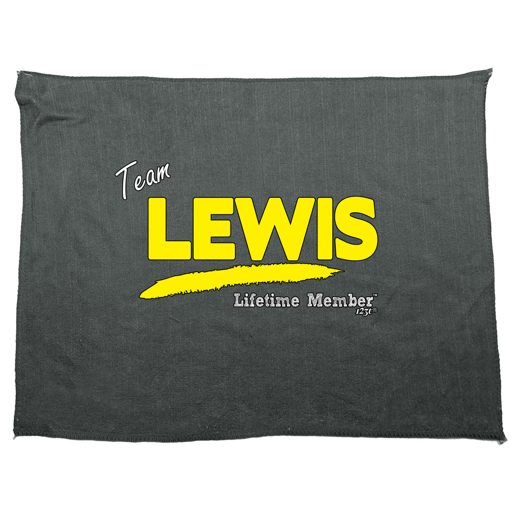 Lewis V1 Lifetime Member - Funny Novelty Gym Sports Microfiber Towel