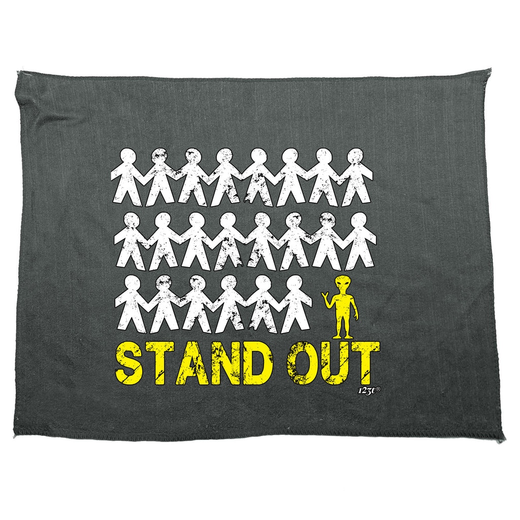 Stand Out Alien - Funny Novelty Gym Sports Microfiber Towel