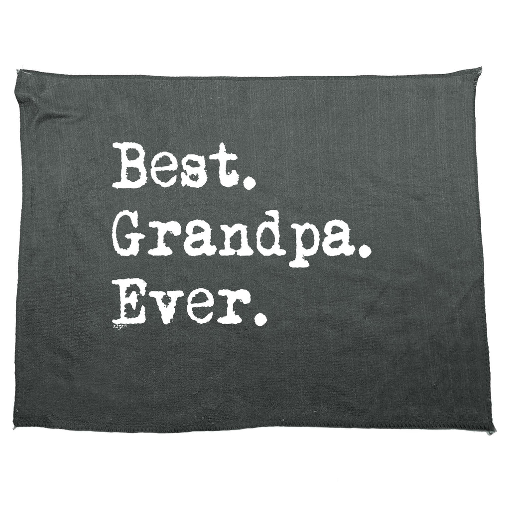 Best Grandpa Ever - Funny Novelty Gym Sports Microfiber Towel