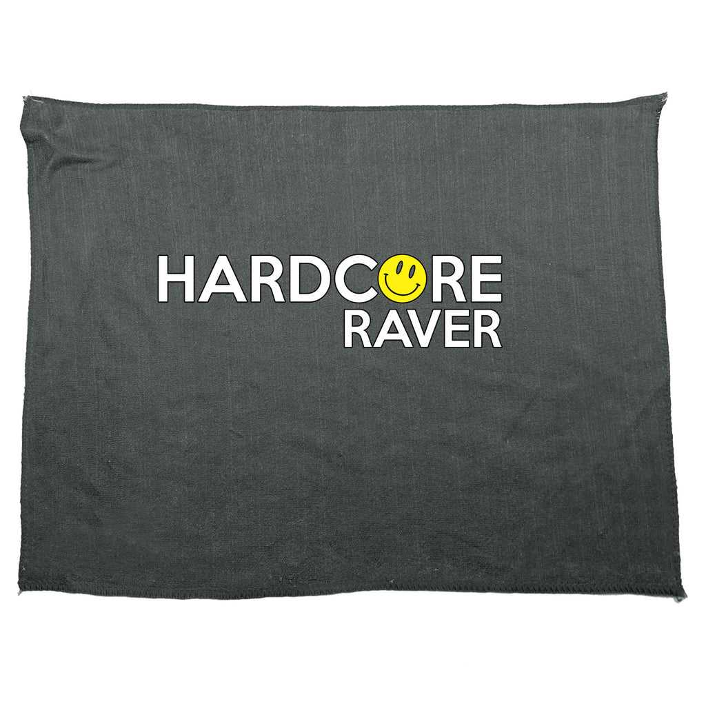 Hardcore Raver Smile - Funny Novelty Gym Sports Microfiber Towel