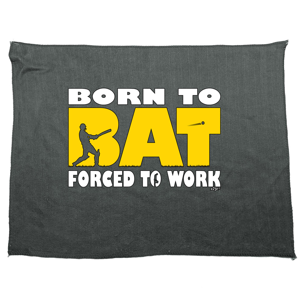 Born To Bat Cricket - Funny Novelty Gym Sports Microfiber Towel