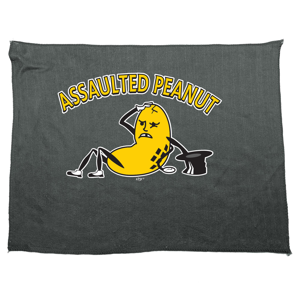 Assaulted Peanut - Funny Novelty Gym Sports Microfiber Towel