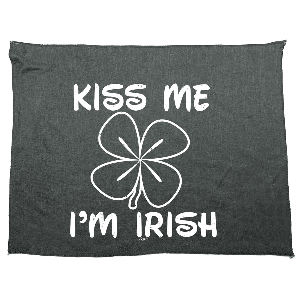 Kiss Me Im Irish - Funny Novelty Gym Sports Microfiber Towel
