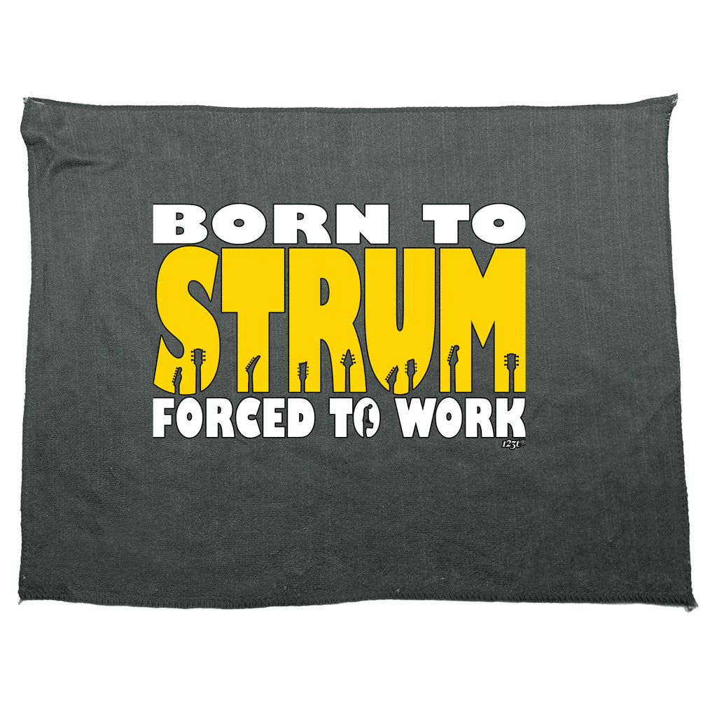 Born To Strum - Funny Novelty Gym Sports Microfiber Towel