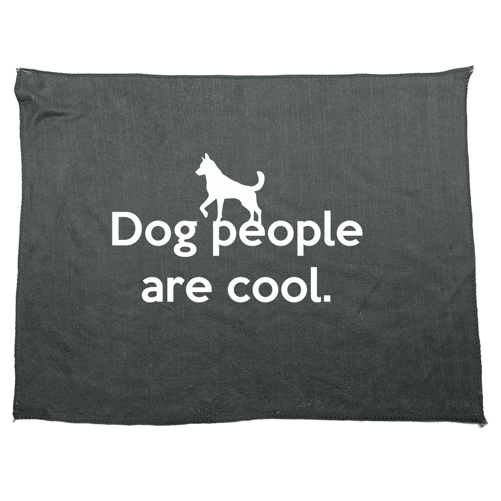Dog People Are Cool - Funny Novelty Gym Sports Microfiber Towel