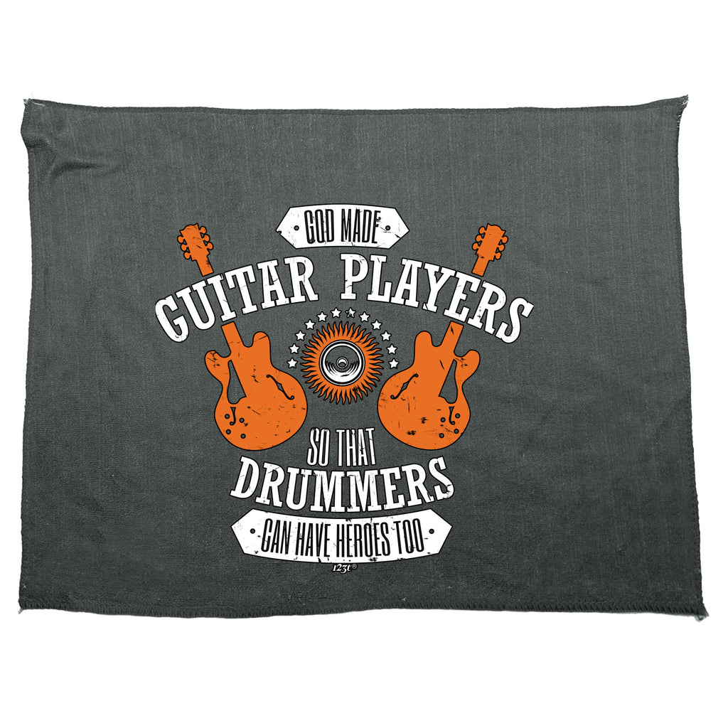 God Made Guitar Players - Funny Novelty Gym Sports Microfiber Towel