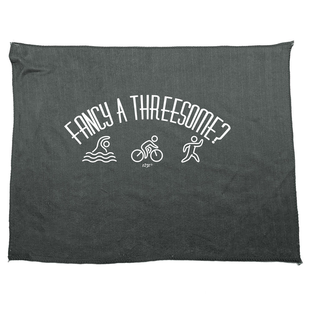 Decathlon Fancy A Threesome - Funny Novelty Gym Sports Microfiber Towel