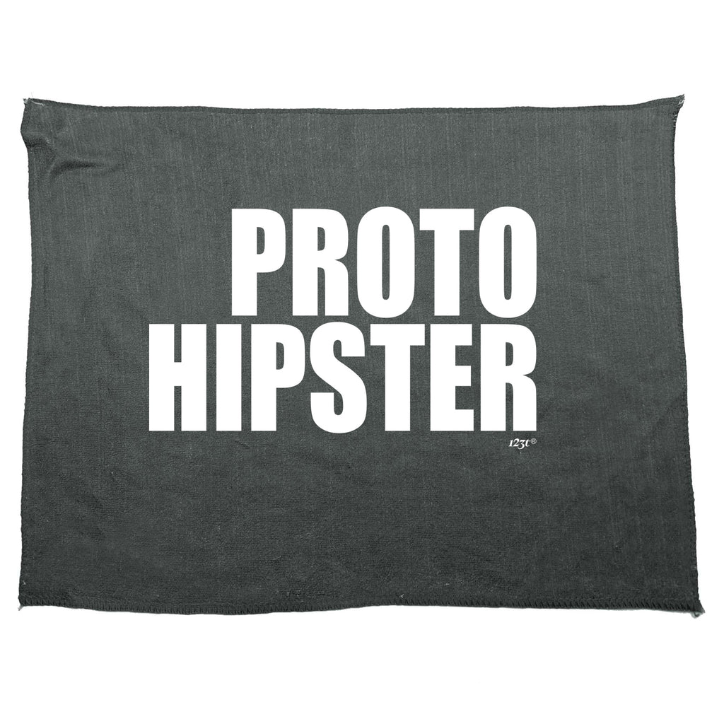 Proto Hipster - Funny Novelty Gym Sports Microfiber Towel