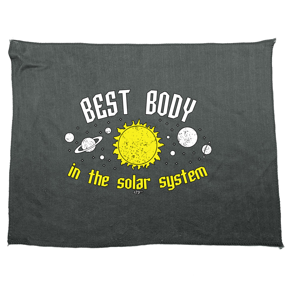 Best Body Solar System - Funny Novelty Gym Sports Microfiber Towel