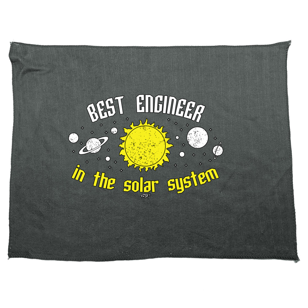 Best Engineer Solar System - Funny Novelty Gym Sports Microfiber Towel