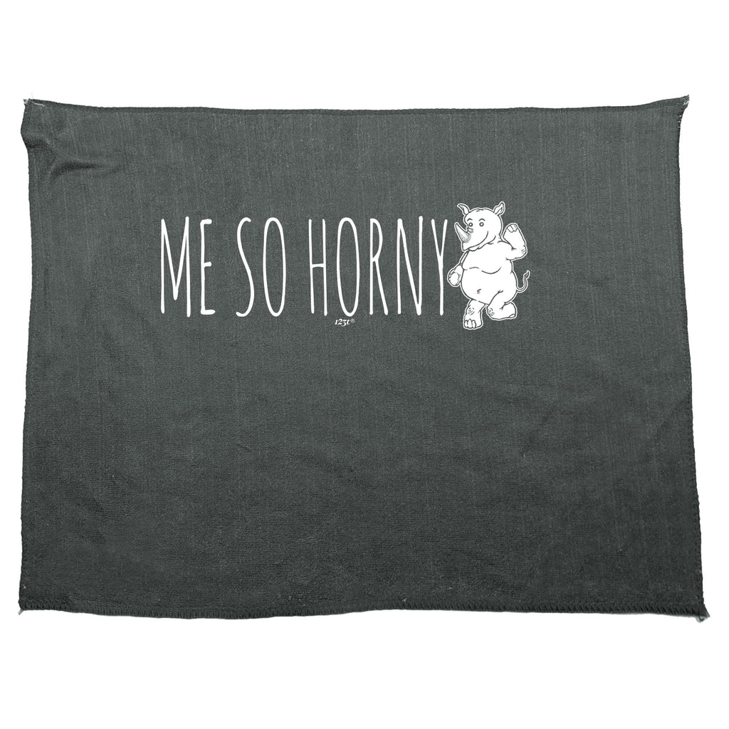 Me So Horny Rhino - Funny Novelty Gym Sports Microfiber Towel