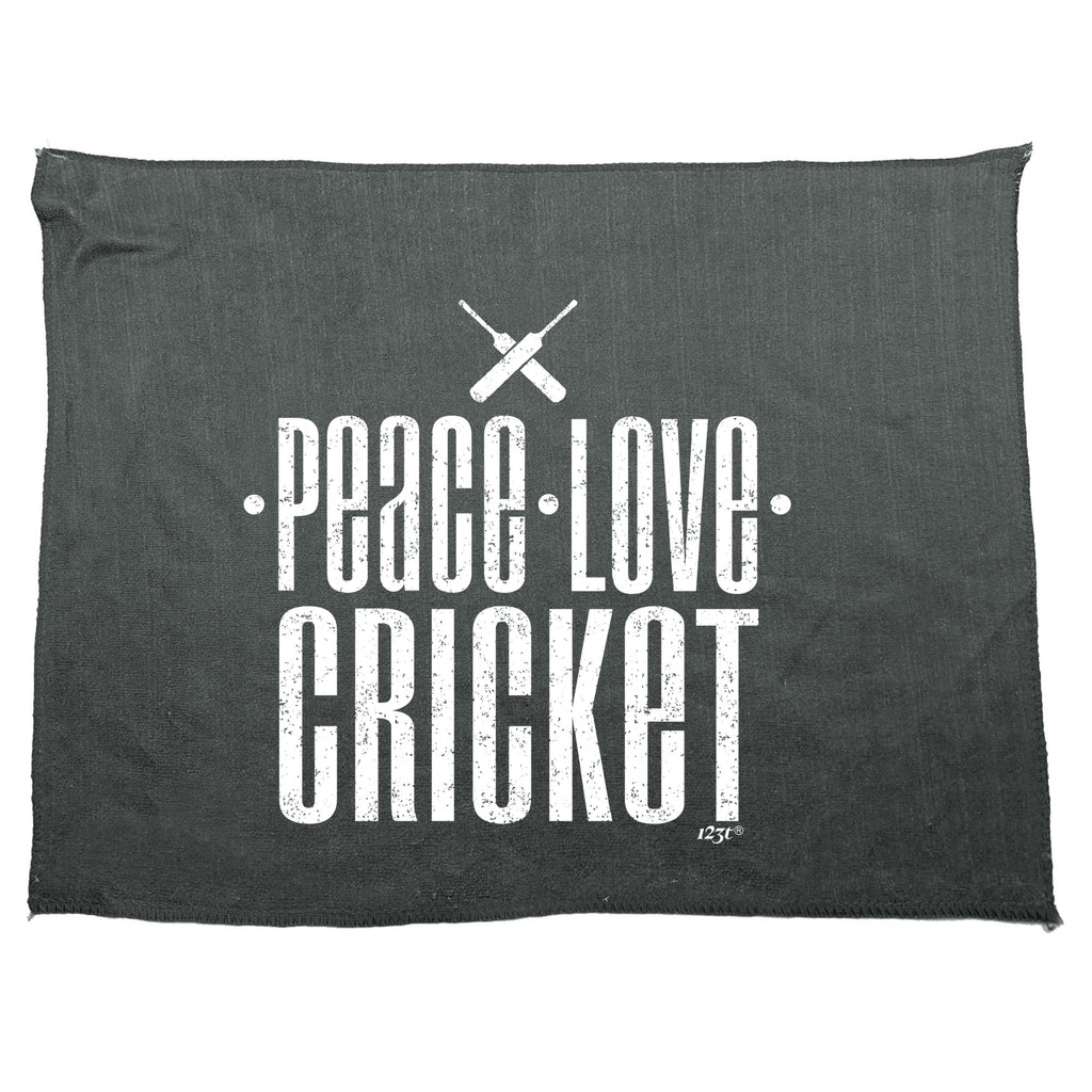 Peace Love Cricket - Funny Novelty Gym Sports Microfiber Towel