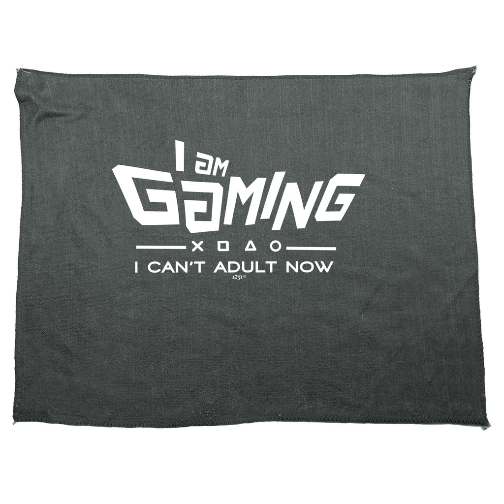 Gaming Cant Adult Now - Funny Novelty Gym Sports Microfiber Towel