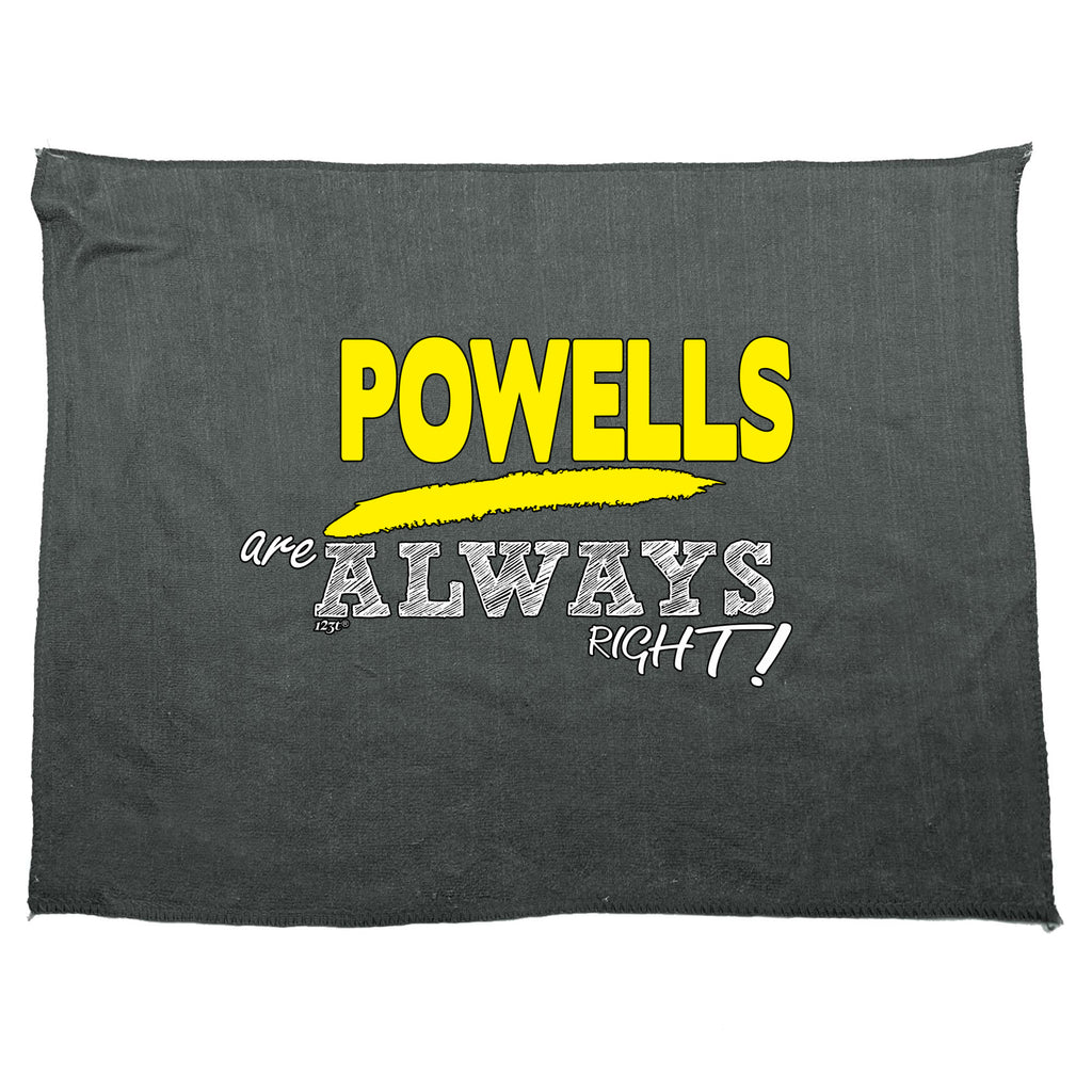 Powells Always Right - Funny Novelty Gym Sports Microfiber Towel