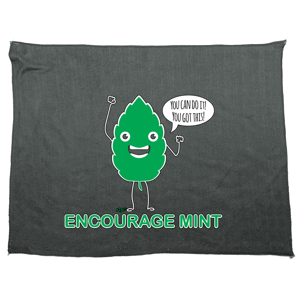 Encourage Mint - Funny Novelty Gym Sports Microfiber Towel