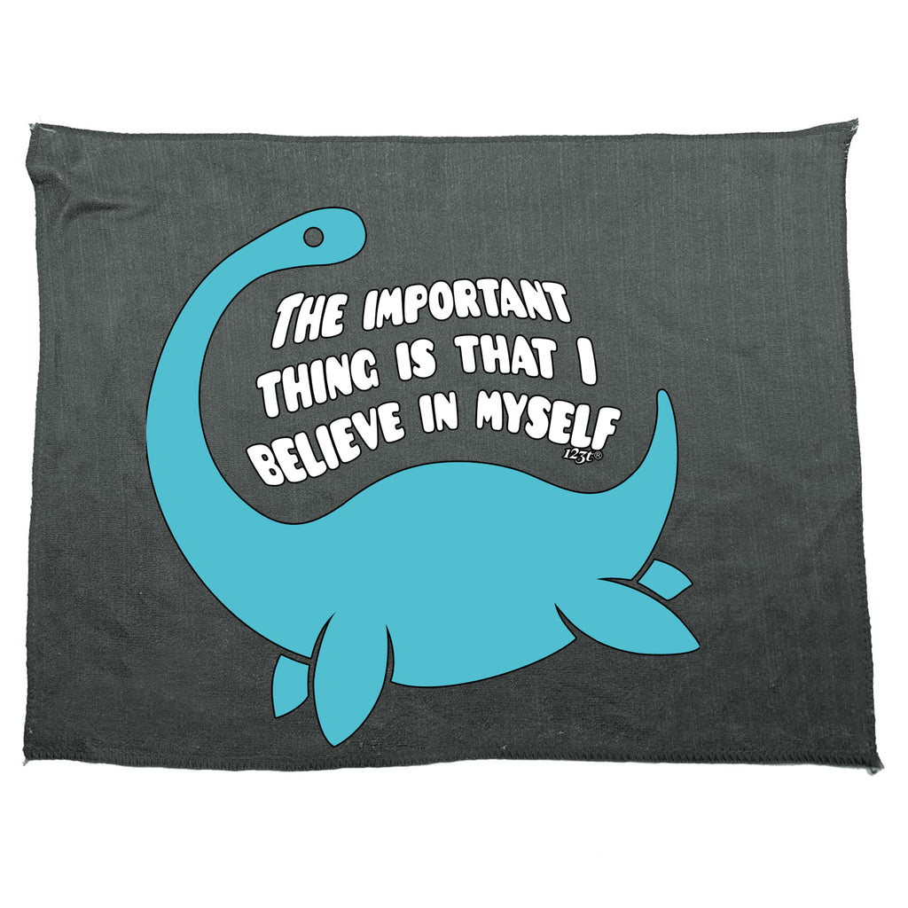 Believe In Myself Dinosaur - Funny Novelty Gym Sports Microfiber Towel