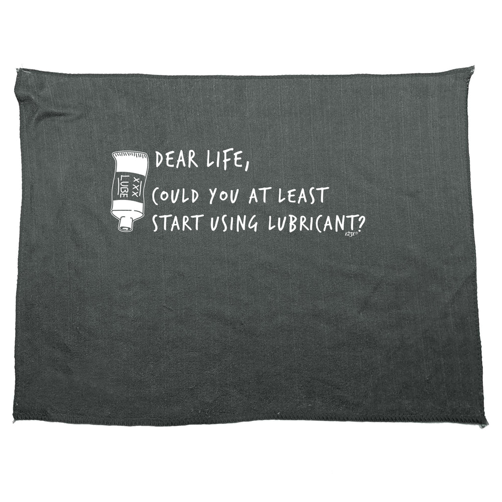 Dear Life Could You - Funny Novelty Gym Sports Microfiber Towel