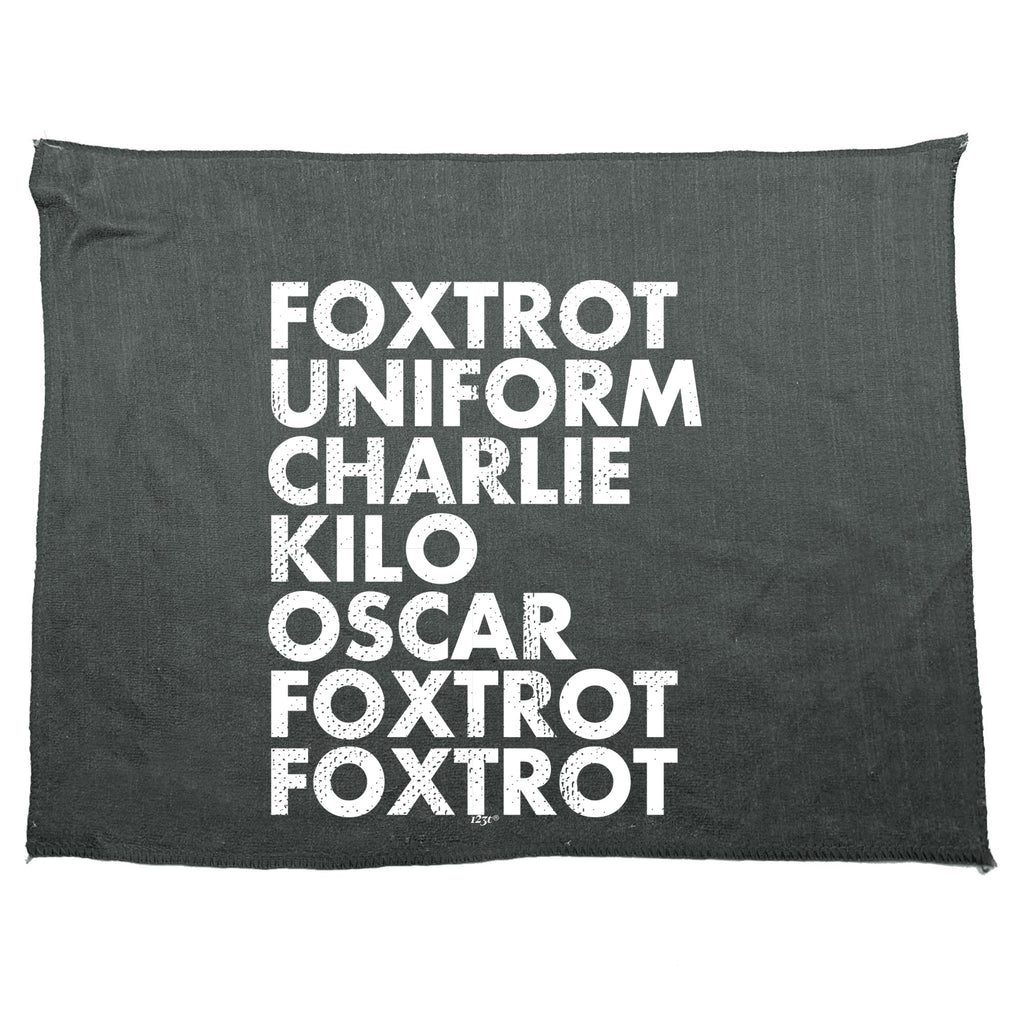 Foxtrot Uniform Charlie Kilo - Funny Novelty Gym Sports Microfiber Towel