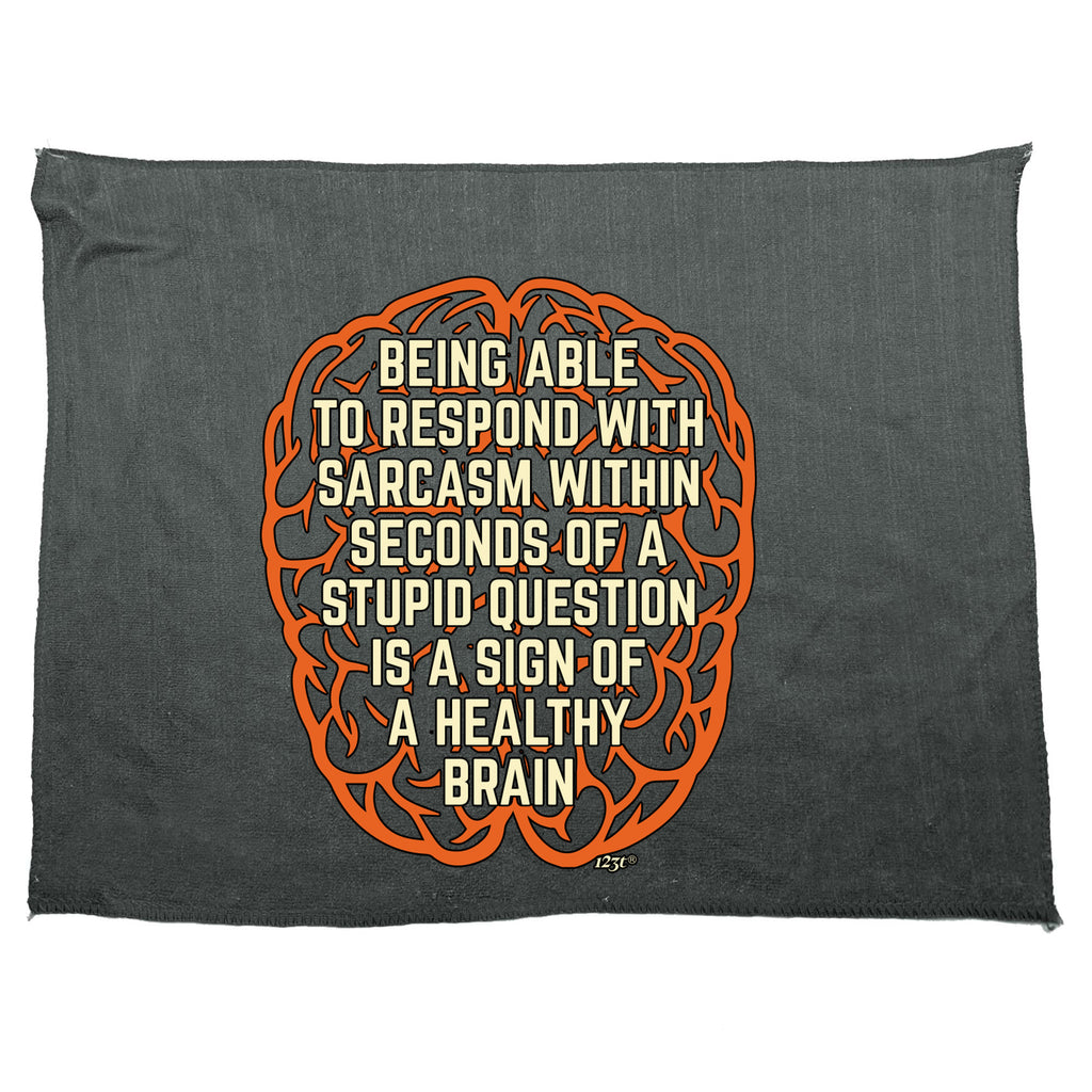 Being Able To Respond With Sarcasm Within Seconds - Funny Novelty Gym Sports Microfiber Towel