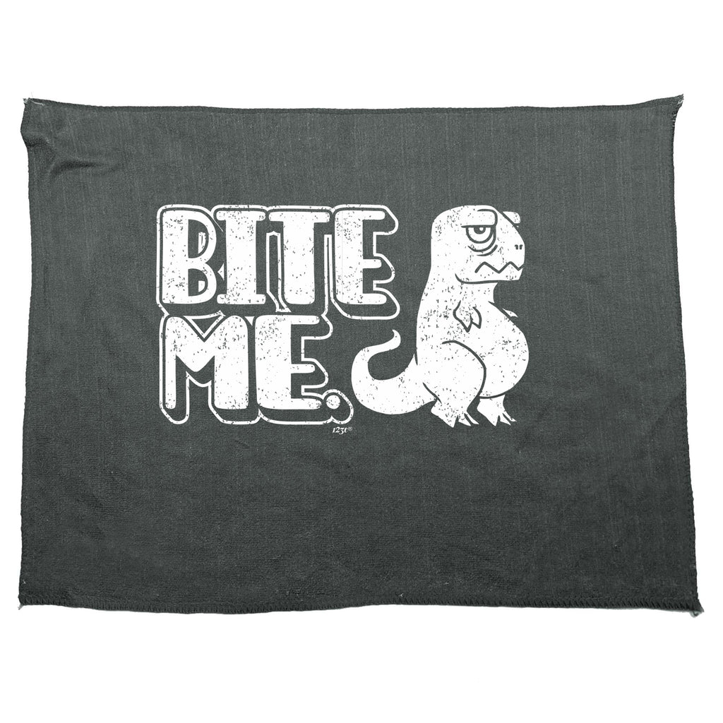 Bite Me Dinosaur - Funny Novelty Gym Sports Microfiber Towel