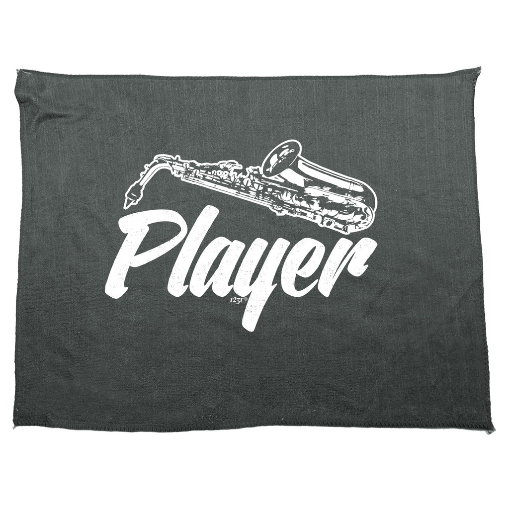 Saxophone Player Music - Funny Novelty Gym Sports Microfiber Towel