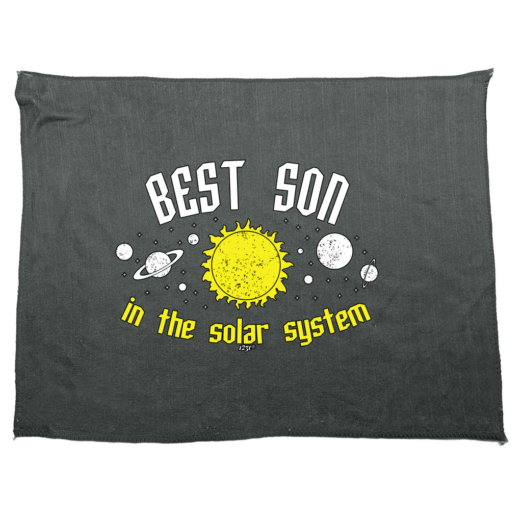 Best Son Solar System - Funny Novelty Gym Sports Microfiber Towel