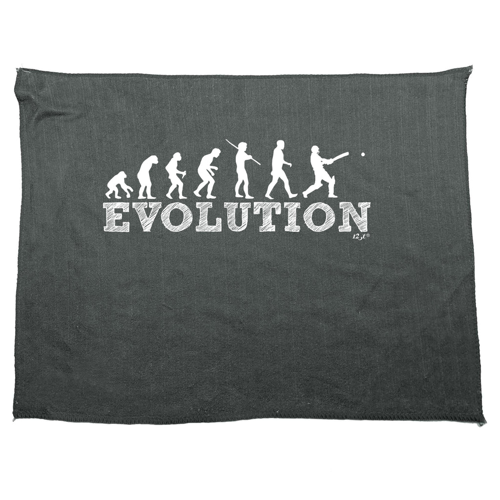 Evolution Cricket - Funny Novelty Gym Sports Microfiber Towel