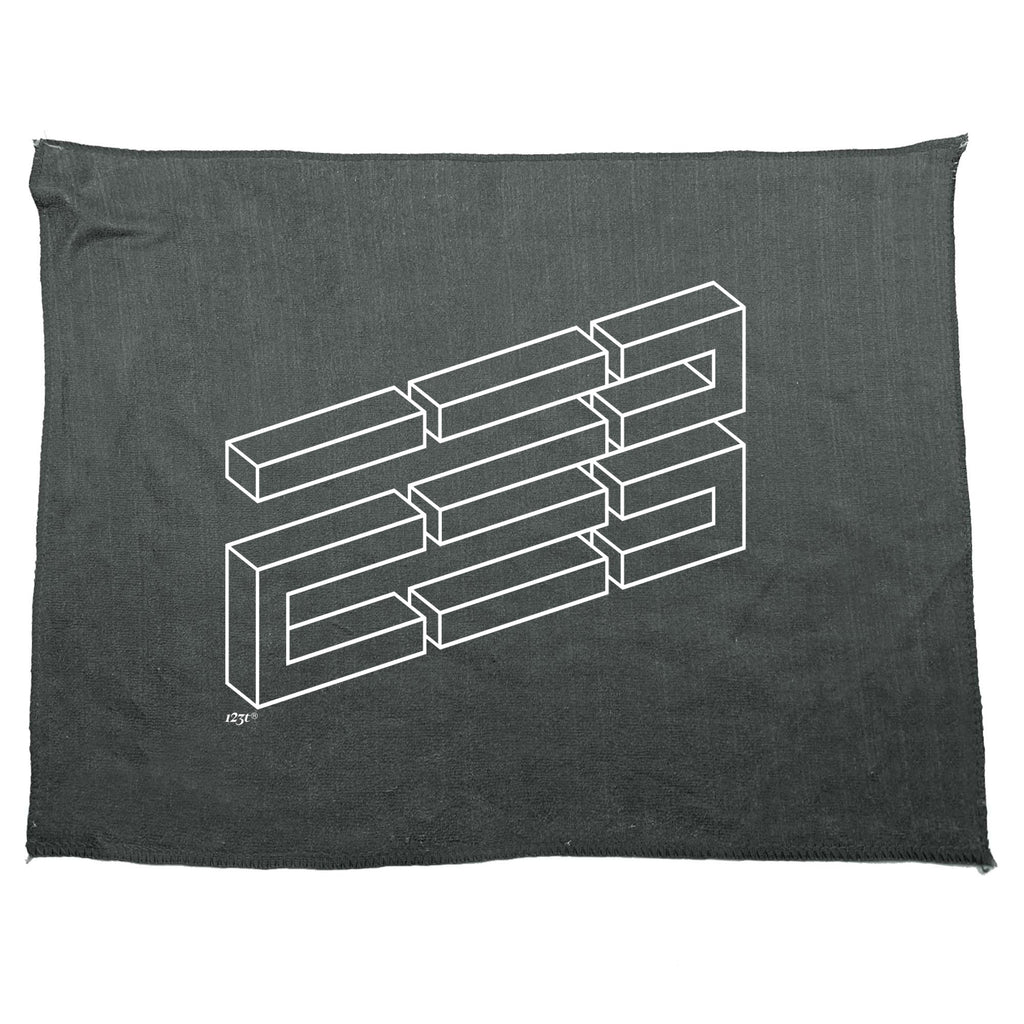 Llusion Block - Funny Novelty Gym Sports Microfiber Towel