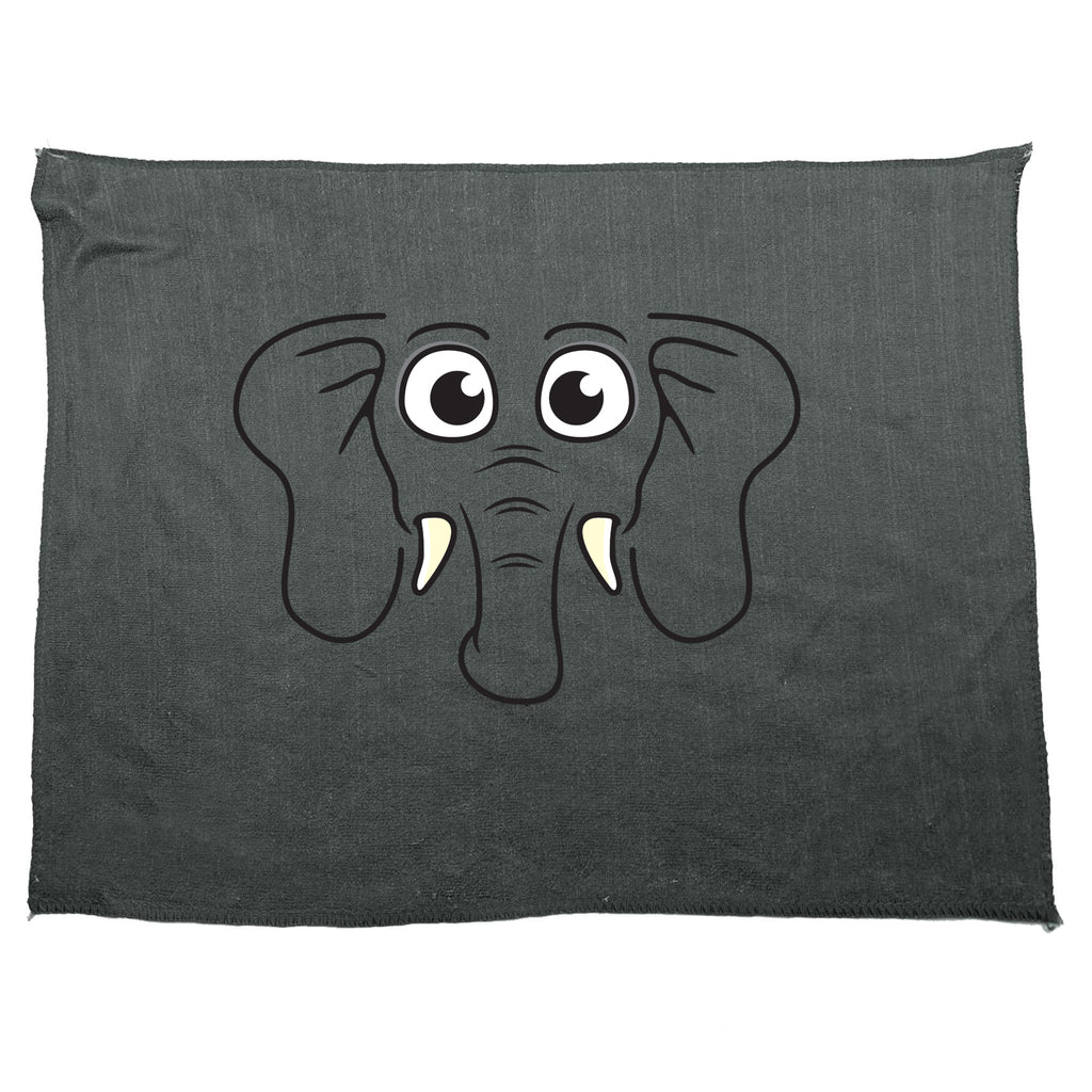 Elephant Animal Face Ani Mates - Funny Novelty Gym Sports Microfiber Towel
