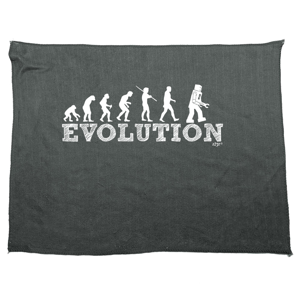 Evolution Robot - Funny Novelty Gym Sports Microfiber Towel