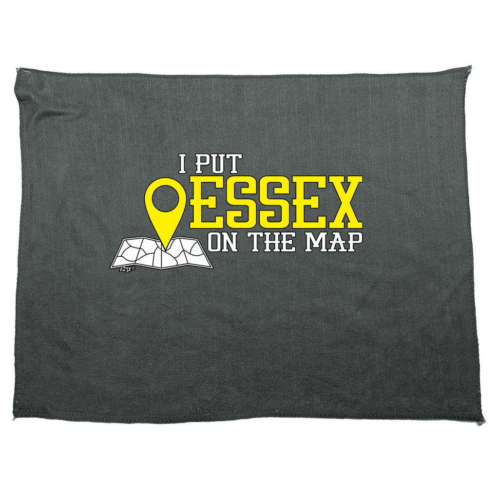Put On The Map Essex - Funny Novelty Gym Sports Microfiber Towel