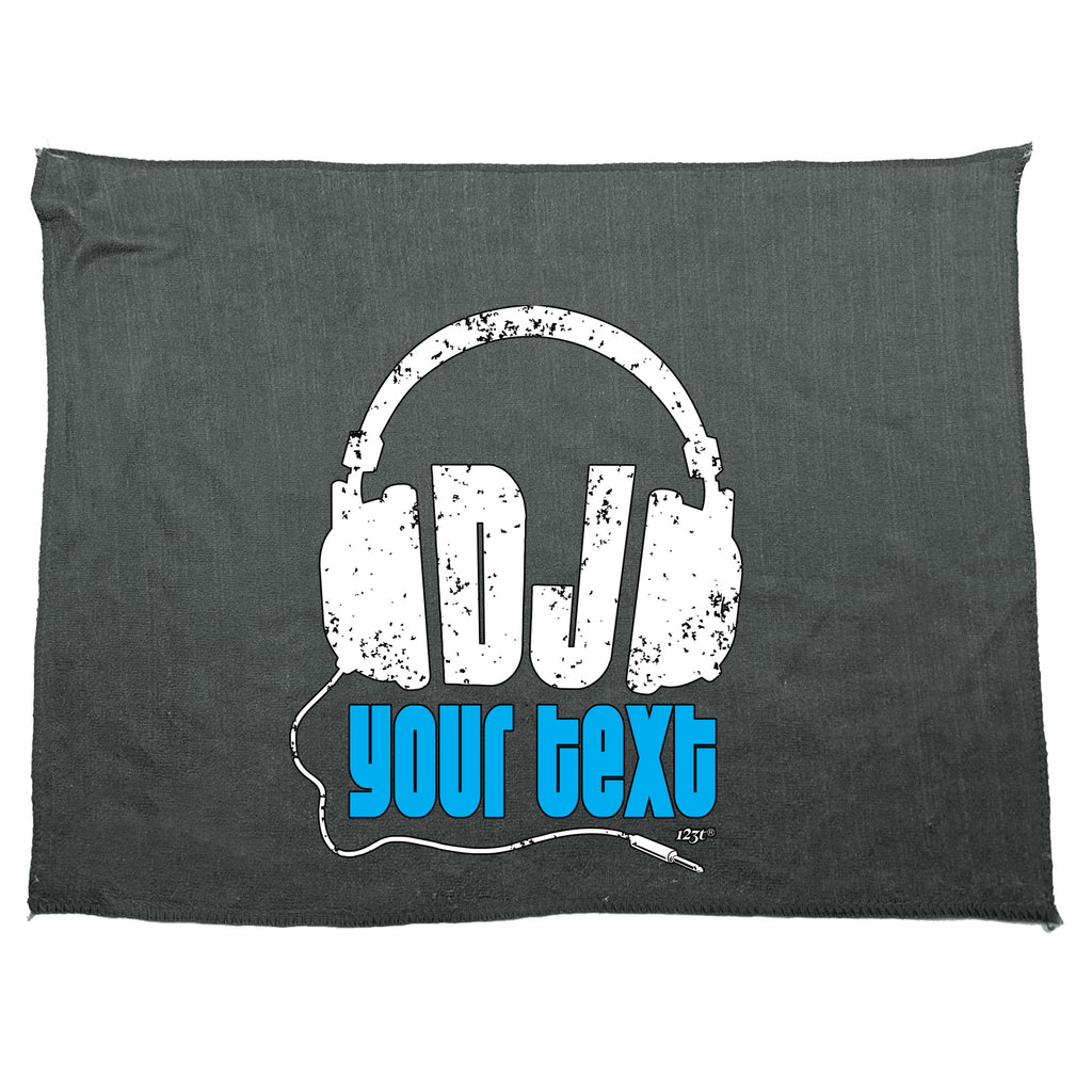 Dj Your Text Personalised - Funny Novelty Gym Sports Microfiber Towel