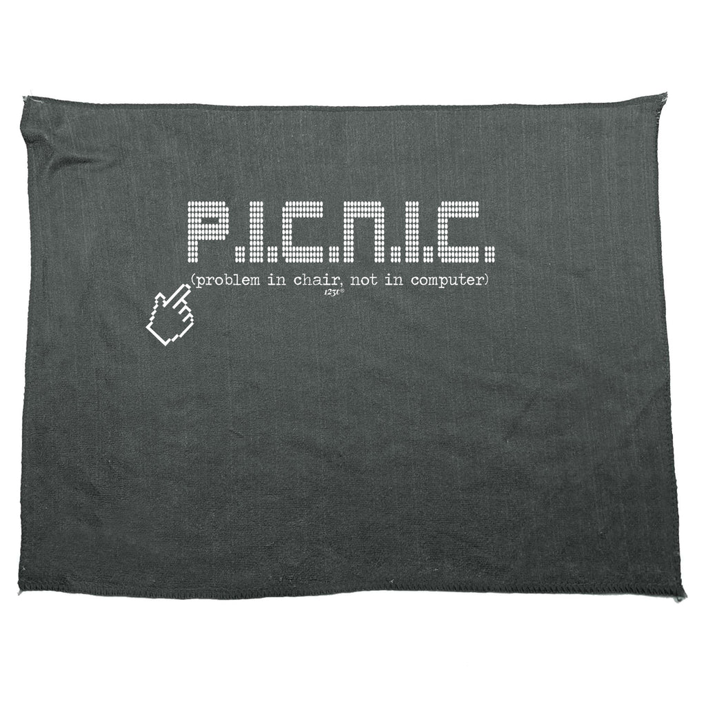 Picnic Problem In Chair - Funny Novelty Gym Sports Microfiber Towel