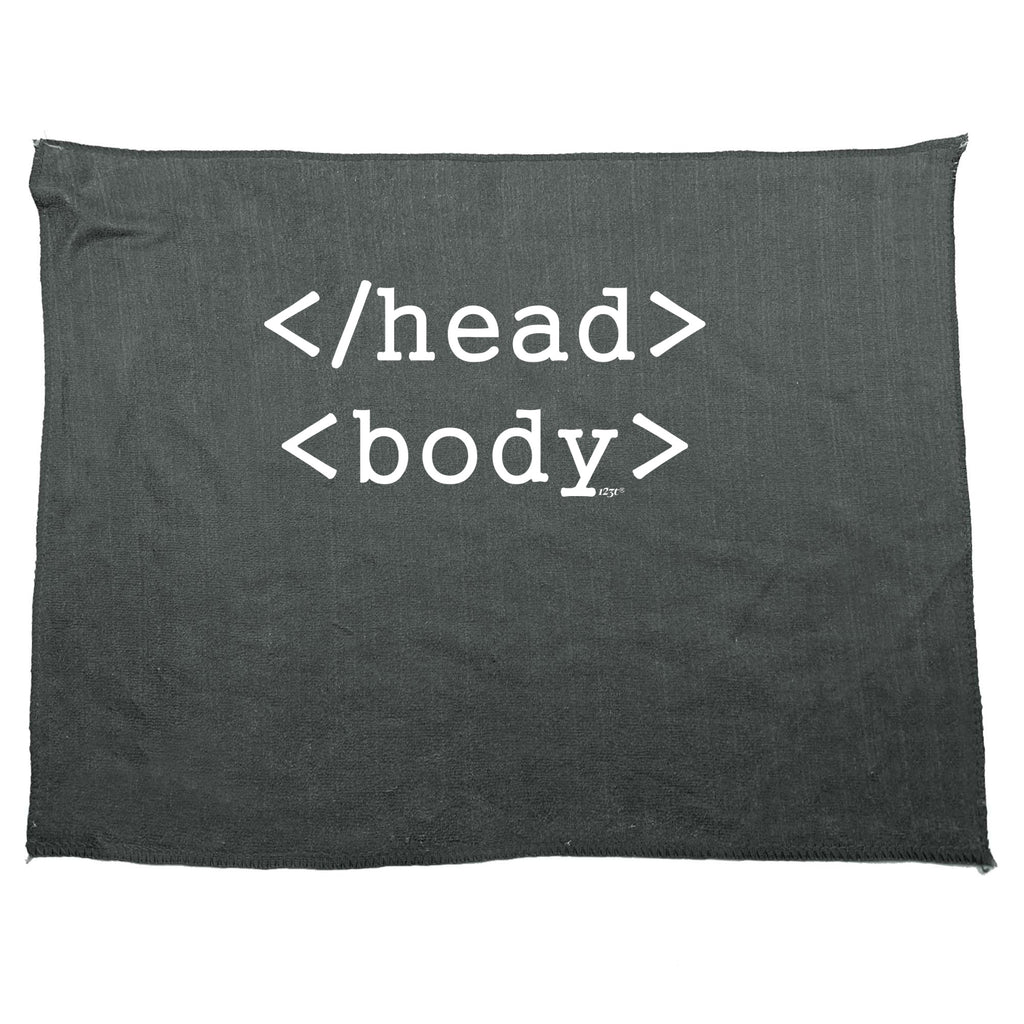 Head Body Code - Funny Novelty Gym Sports Microfiber Towel