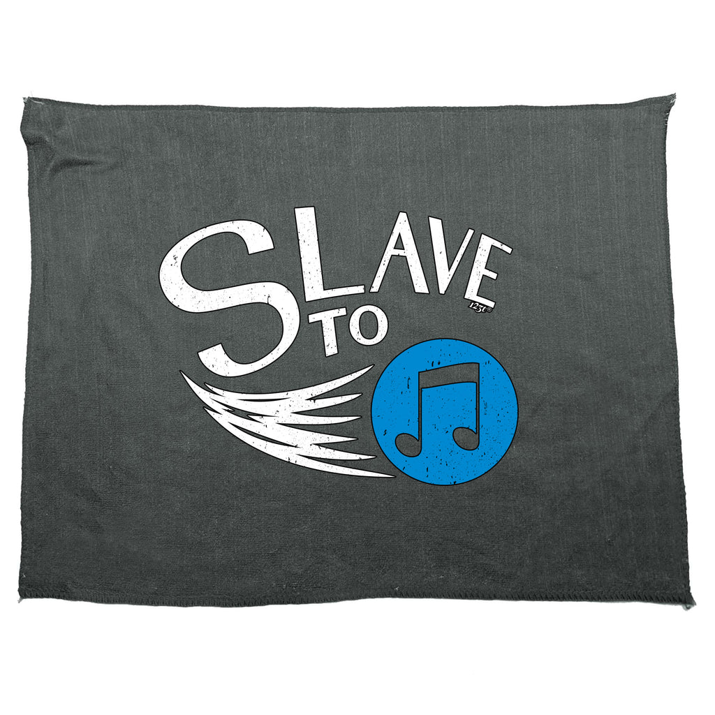 Slave To Music - Funny Novelty Gym Sports Microfiber Towel