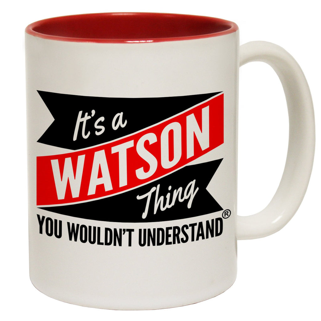 123t New It's A Watson Thing You Wouldn't Understand Funny Mug, 123t Mugs