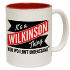 123t New It's A Wilkinson Thing You Wouldn't Understand Funny Mug, 123t Mugs
