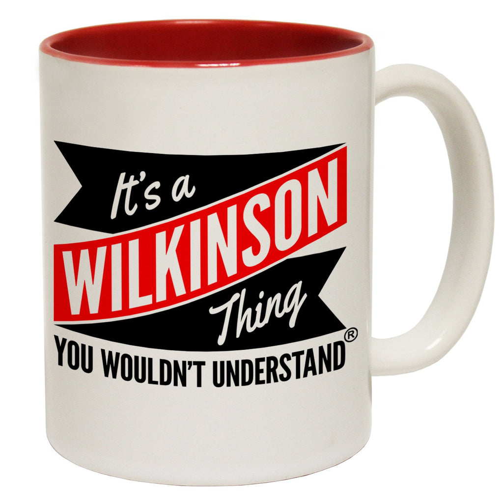 123t New It's A Wilkinson Thing You Wouldn't Understand Funny Mug, 123t Mugs