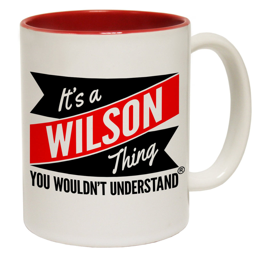 123t New It's A Wilson Thing You Wouldn't Understand Funny Mug, 123t Mugs