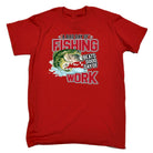 A Bad Day Fishing Beats Good Day At Work Angling Fish - Mens Funny T-Shirt Tshirts Tee Shirt - 123t Australia | Funny T-Shirts Mugs Novelty Gifts