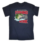 A Bad Day Fishing Beats Good Day At Work Angling Fish - Mens Funny T-Shirt Tshirts Tee Shirt - 123t Australia | Funny T-Shirts Mugs Novelty Gifts