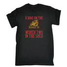 A Bike On The Worth Two In The Shed Motorbike - Mens Funny T-Shirt Tshirts Tee Shirt - 123t Australia | Funny T-Shirts Mugs Novelty Gifts